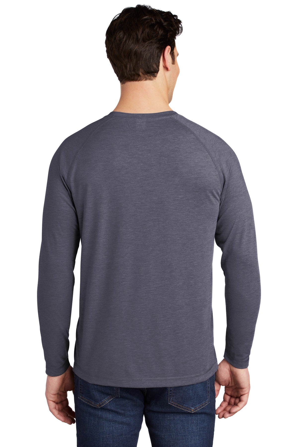 Sport-Tek PosiCharge Long Sleeve Tri-Blend Wicking Raglan Tee ST400LS