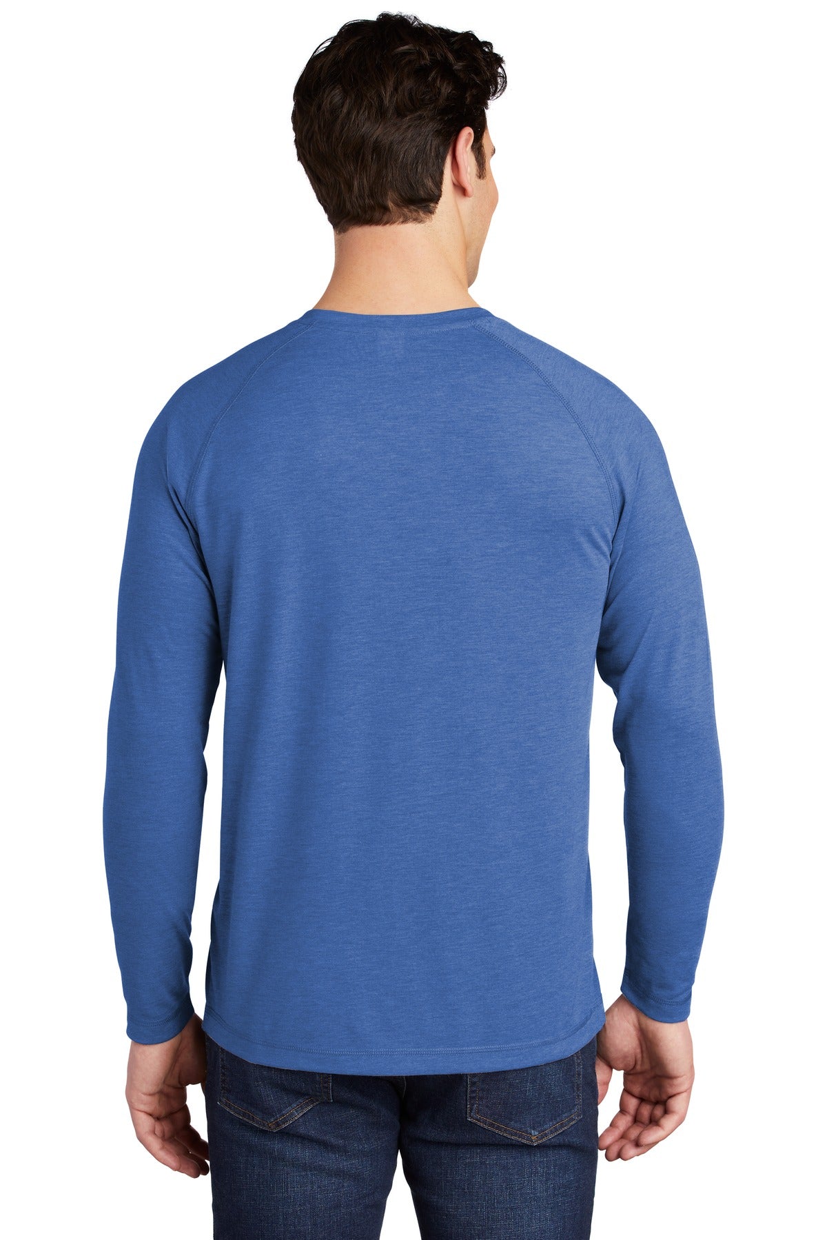 Sport-Tek PosiCharge Long Sleeve Tri-Blend Wicking Raglan Tee ST400LS