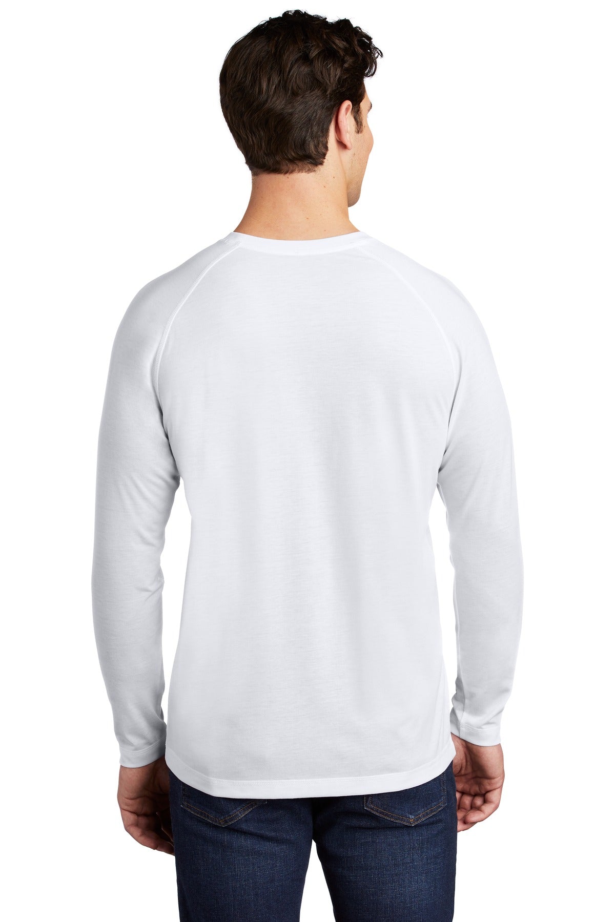 Sport-Tek PosiCharge Long Sleeve Tri-Blend Wicking Raglan Tee ST400LS