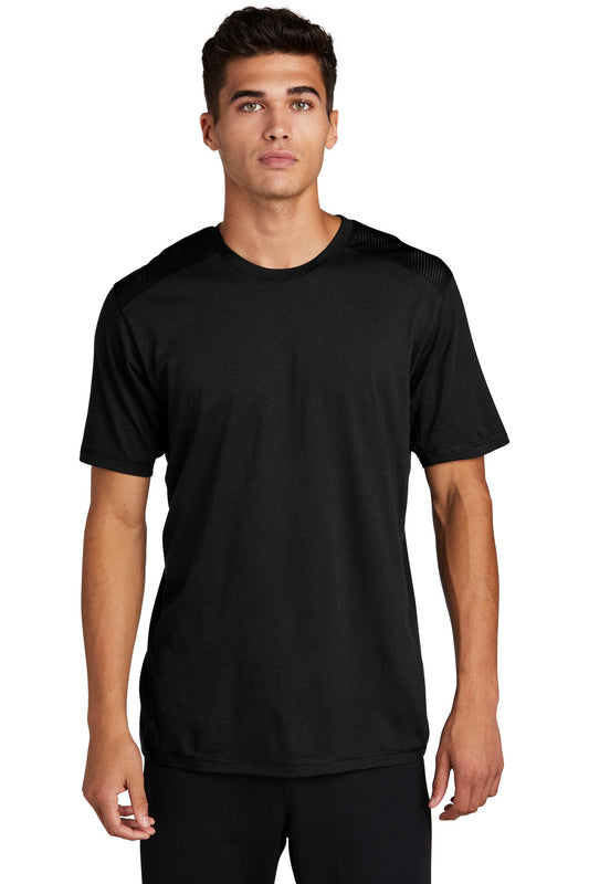 Sport-Tek PosiCharge Tri-Blend Wicking Draft Tee. ST410