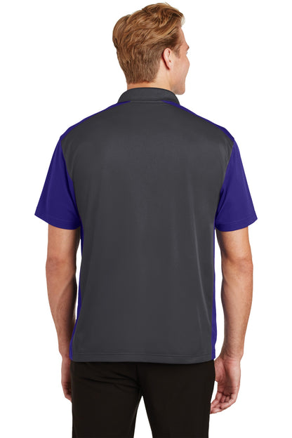 Sport-Tek Colorblock Micropique Sport-Wick Polo. ST652