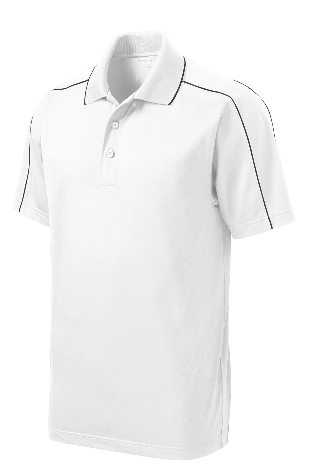 Sport-Tek Micropique Sport-Wick Piped Polo. ST653