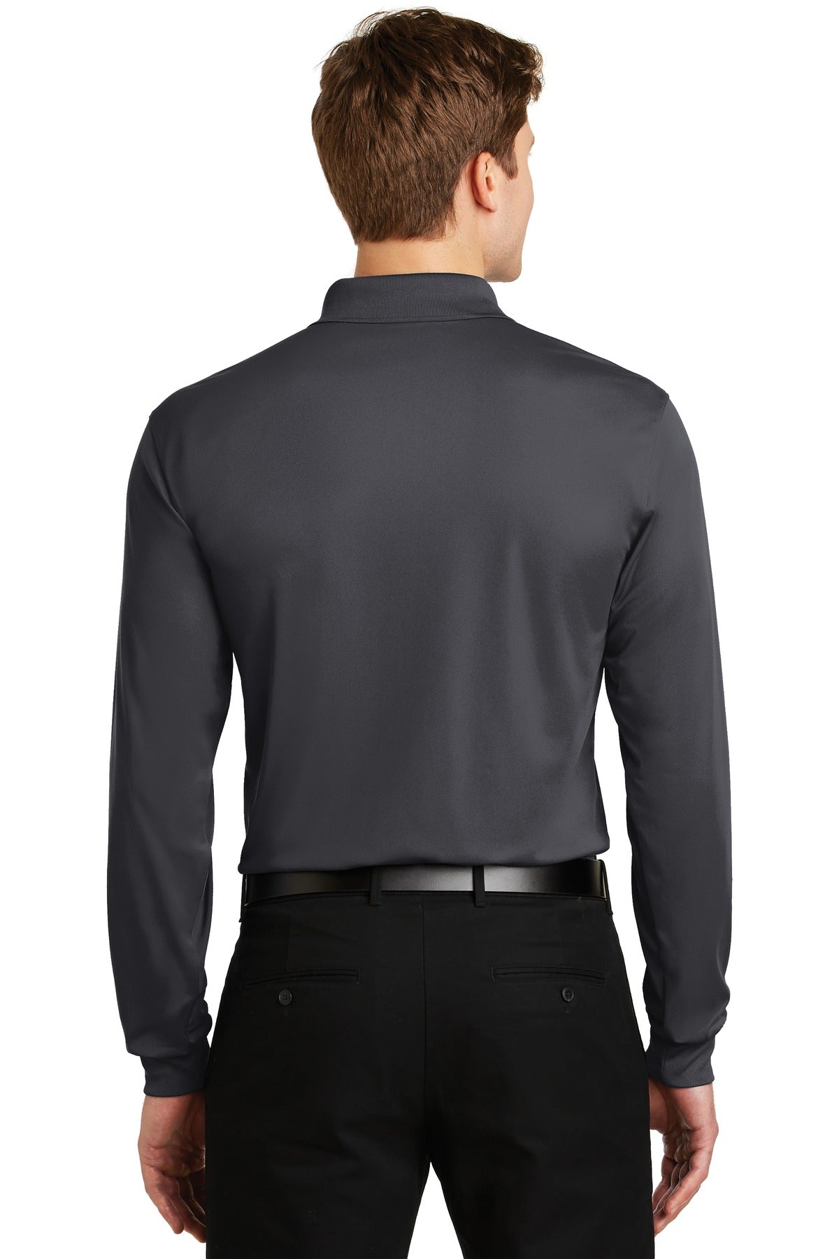 Sport-Tek Long Sleeve Micropique Sport-Wick Polo. ST657