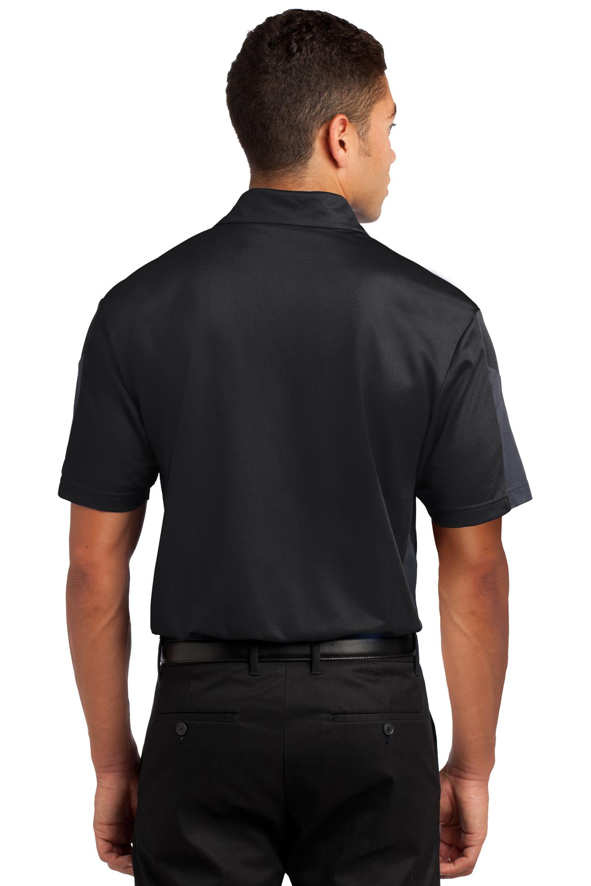 Sport-Tek PosiCharge Active Textured Colorblock Polo. ST695