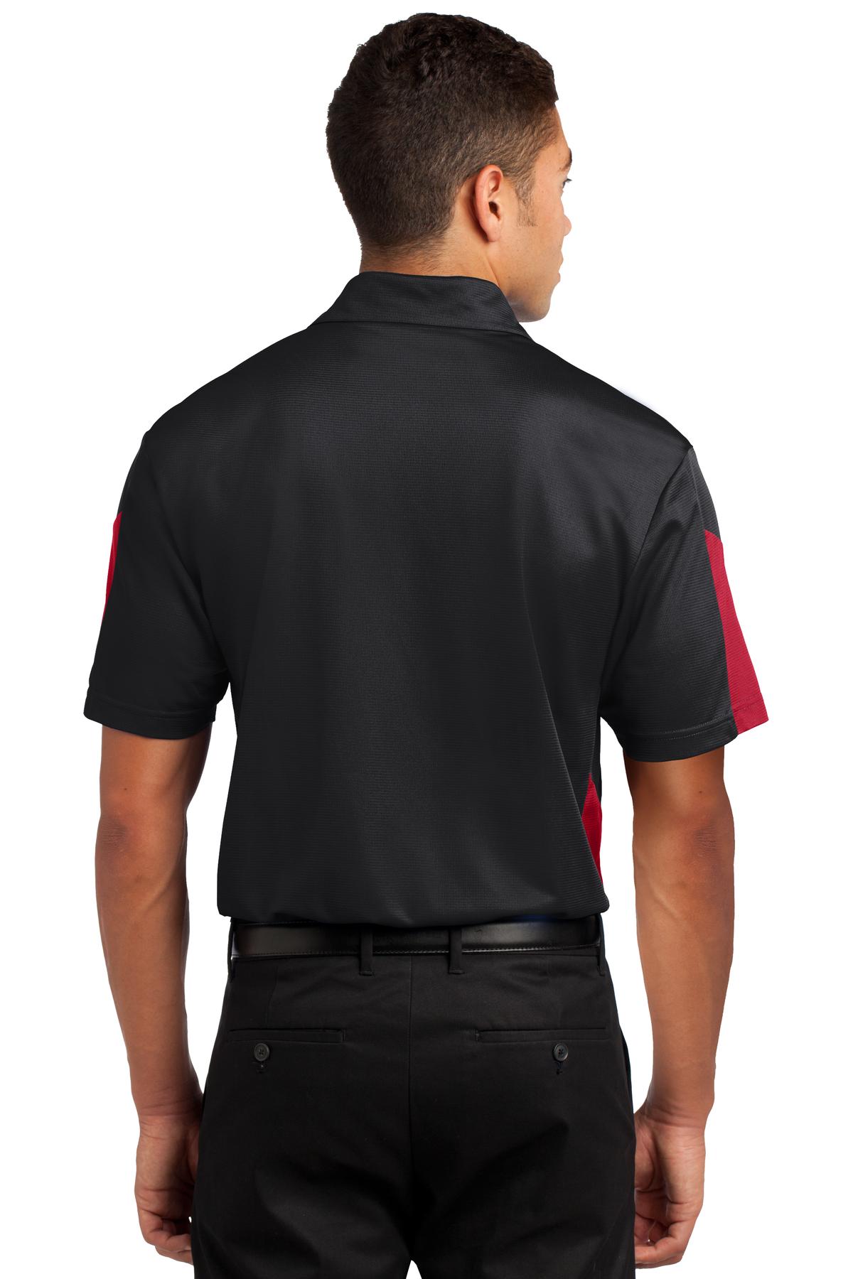 Sport-Tek PosiCharge Active Textured Colorblock Polo. ST695