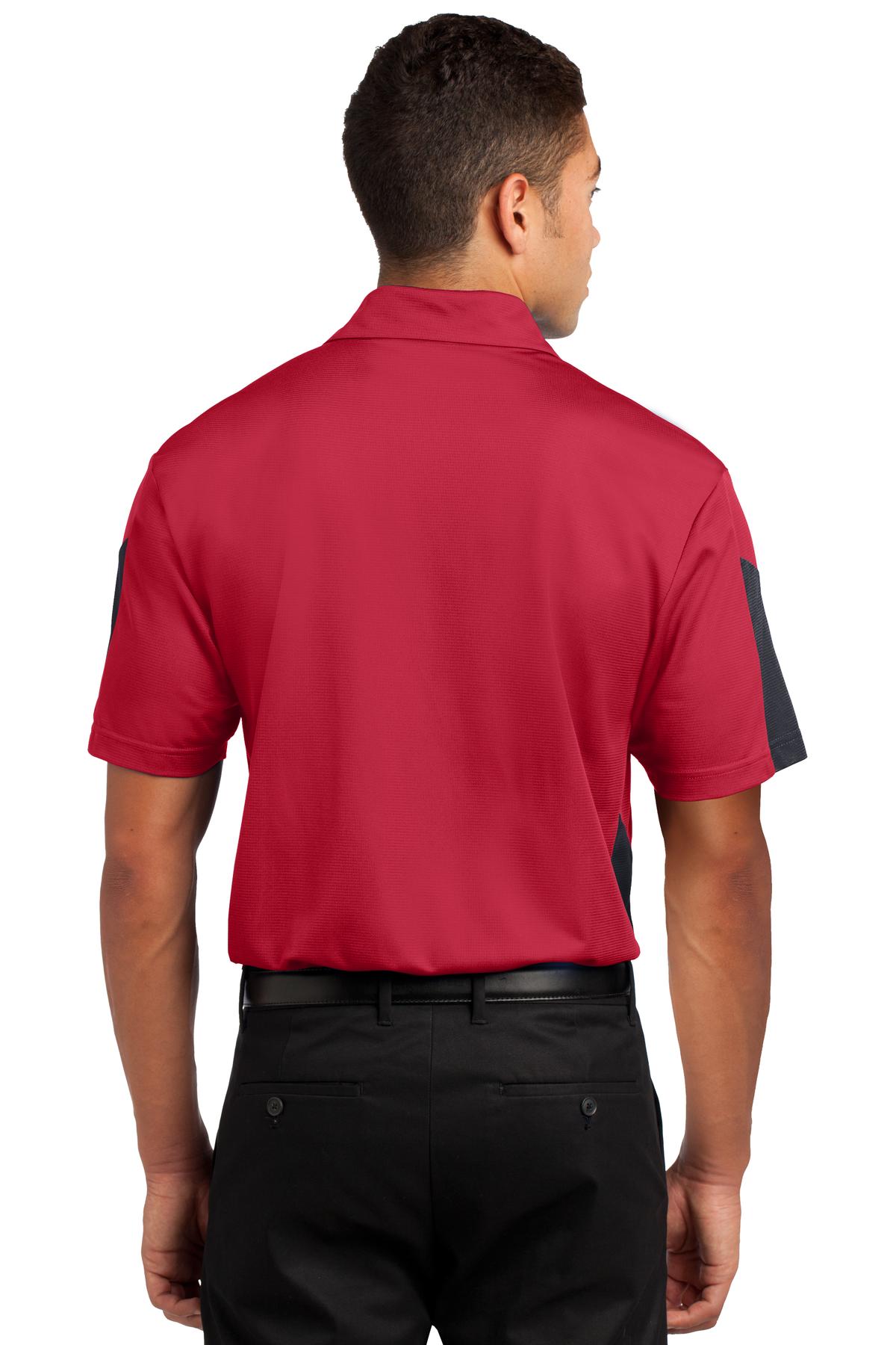 Sport-Tek PosiCharge Active Textured Colorblock Polo. ST695