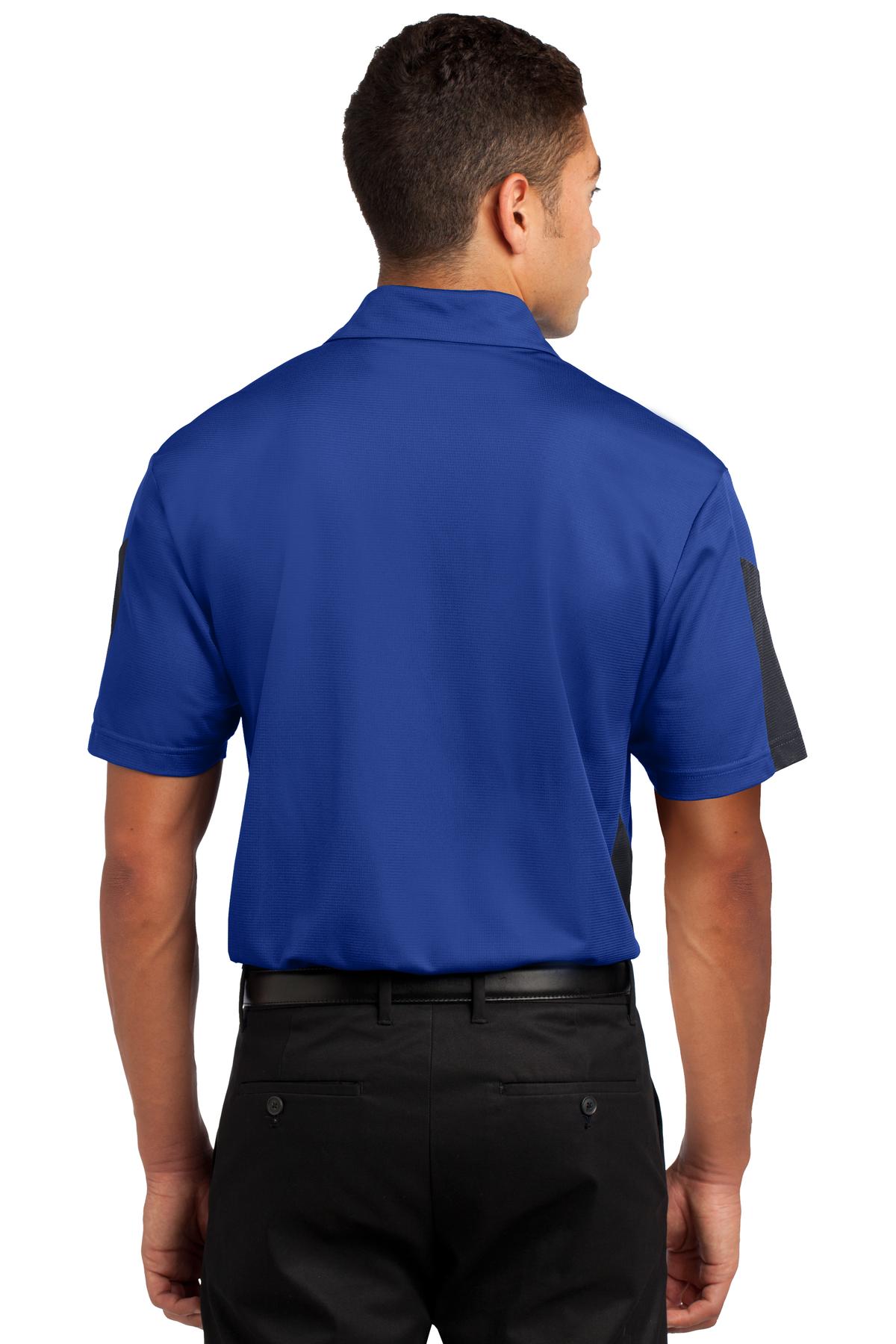 Sport-Tek PosiCharge Active Textured Colorblock Polo. ST695