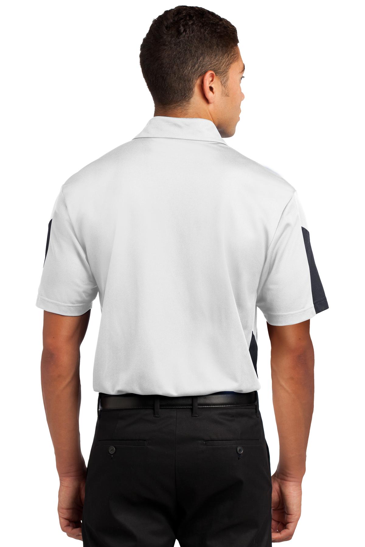 Sport-Tek PosiCharge Active Textured Colorblock Polo. ST695