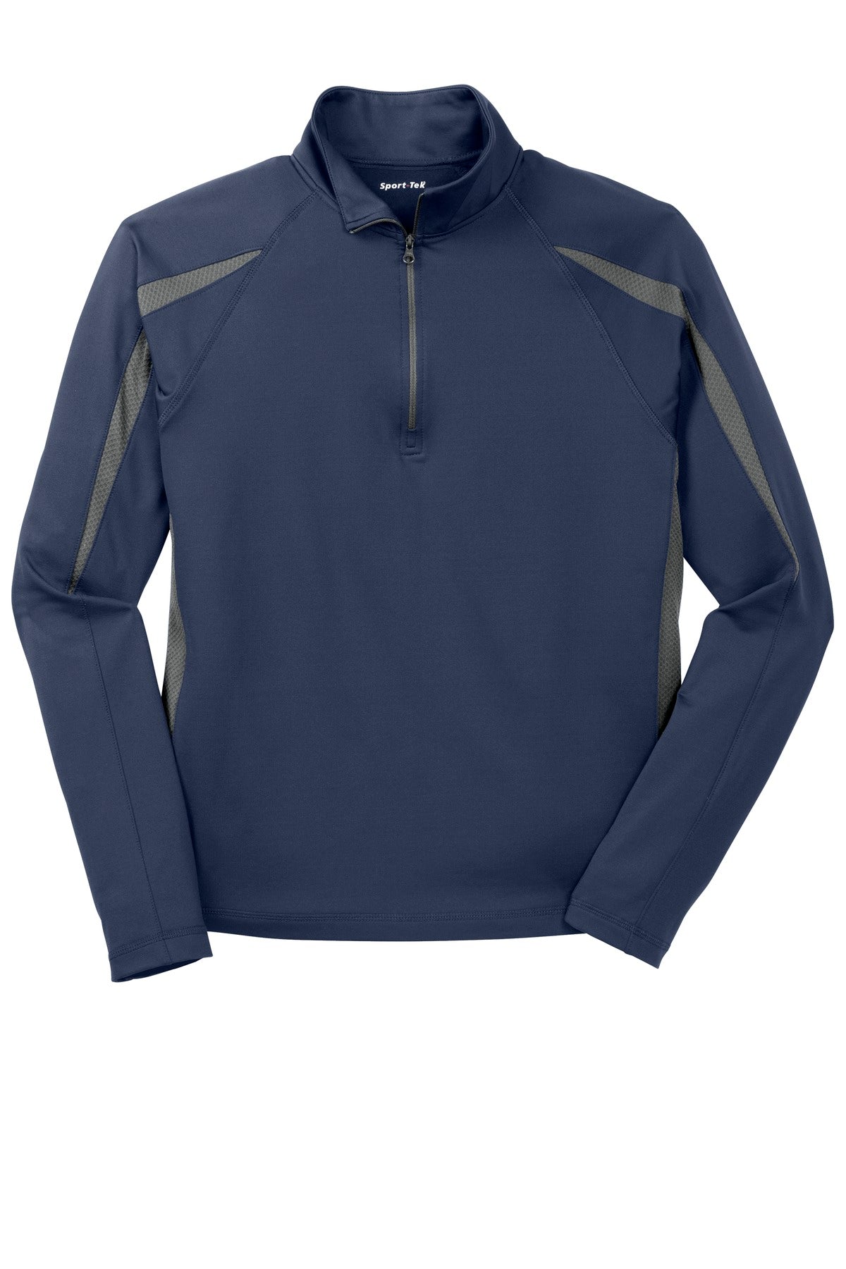 Sport-Tek Sport-Wick Stretch 1/2-Zip Colorblock Pullover. ST851