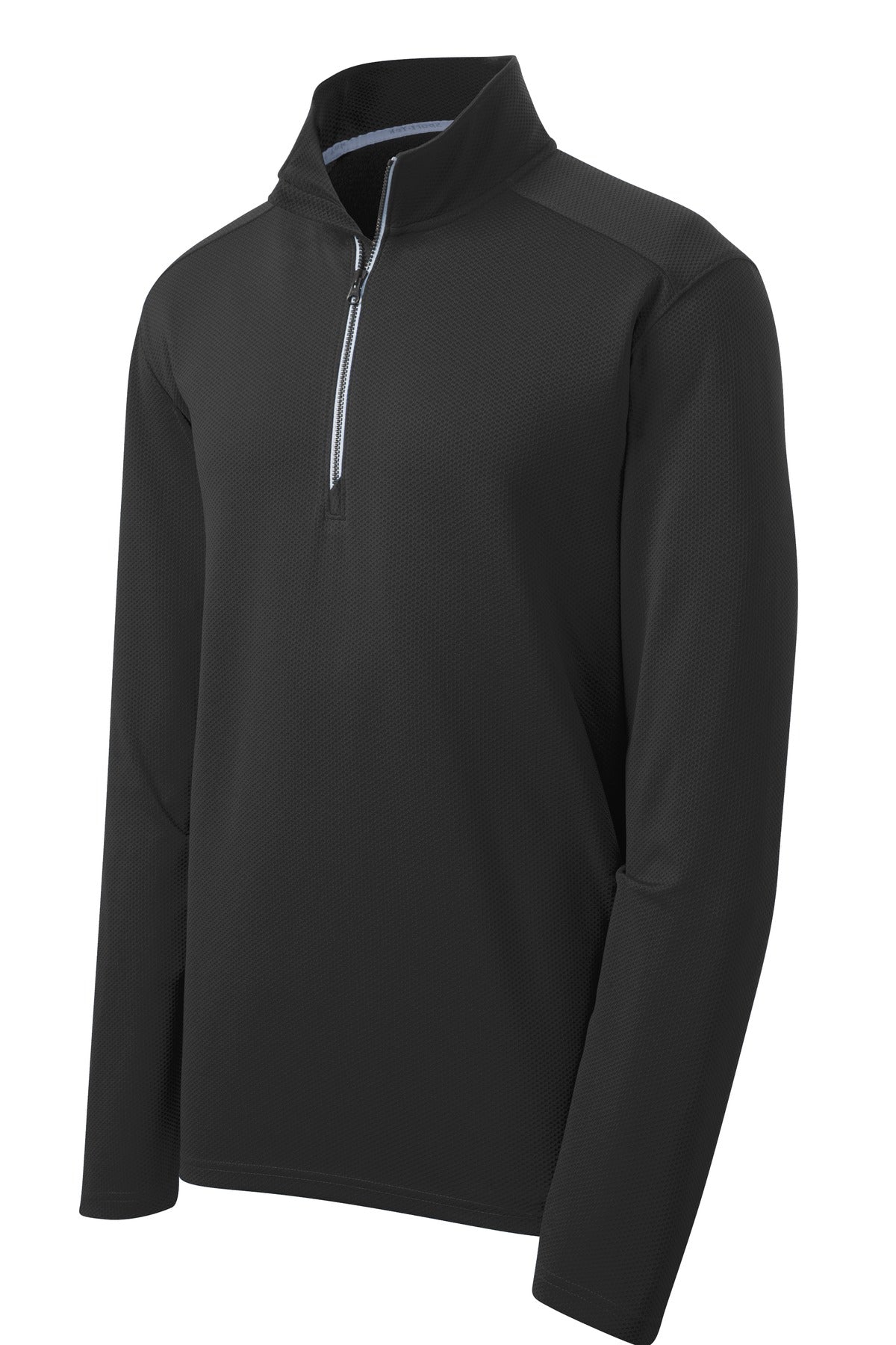 Sport-Tek Sport-Wick Textured 1/4-Zip Pullover. ST860