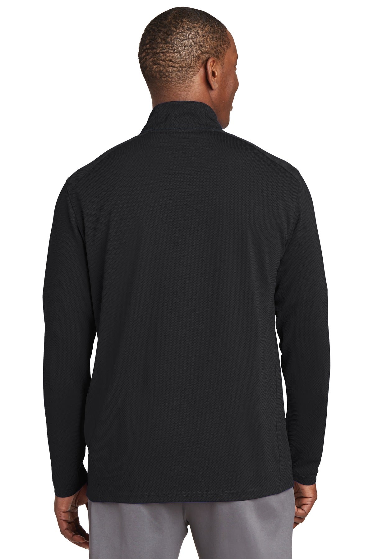 Sport-Tek Sport-Wick Textured 1/4-Zip Pullover. ST860