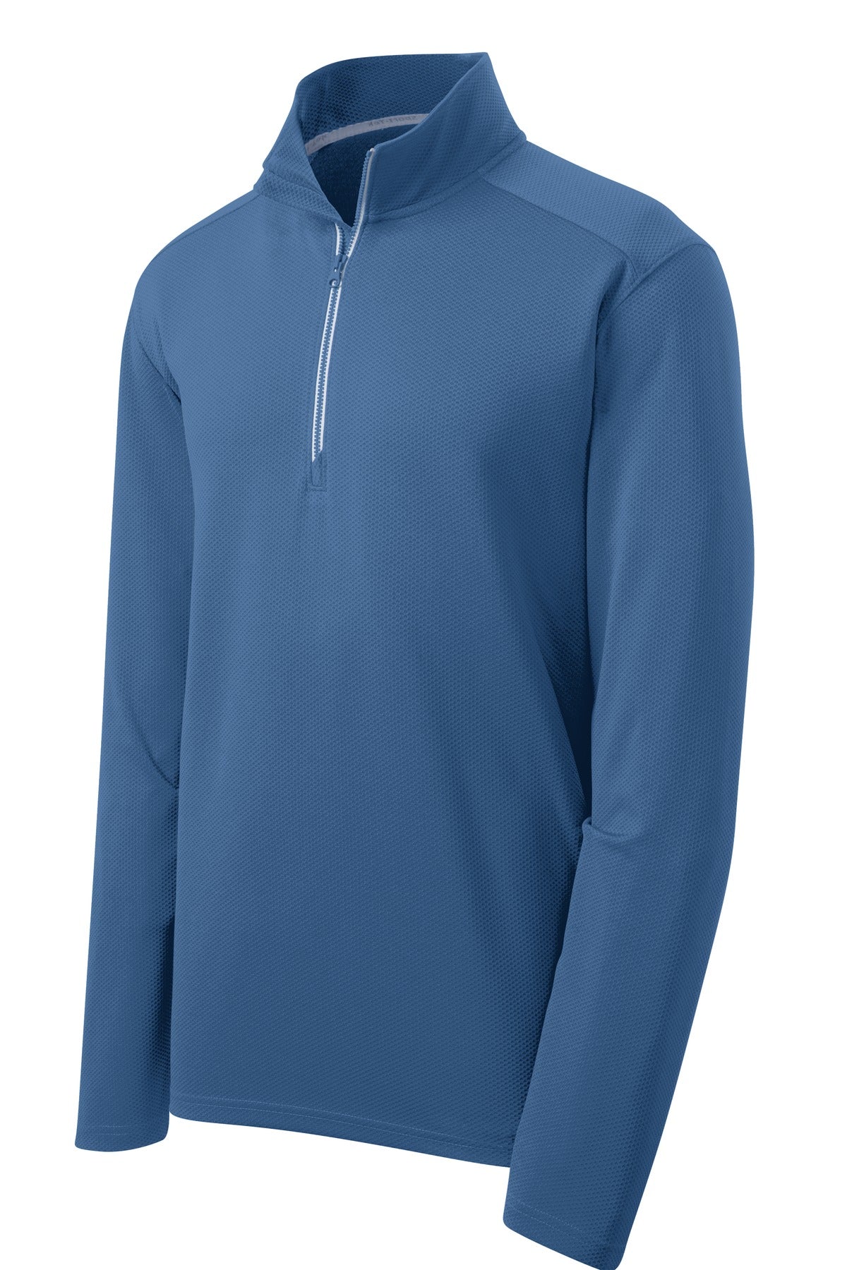 Sport-Tek Sport-Wick Textured 1/4-Zip Pullover. ST860