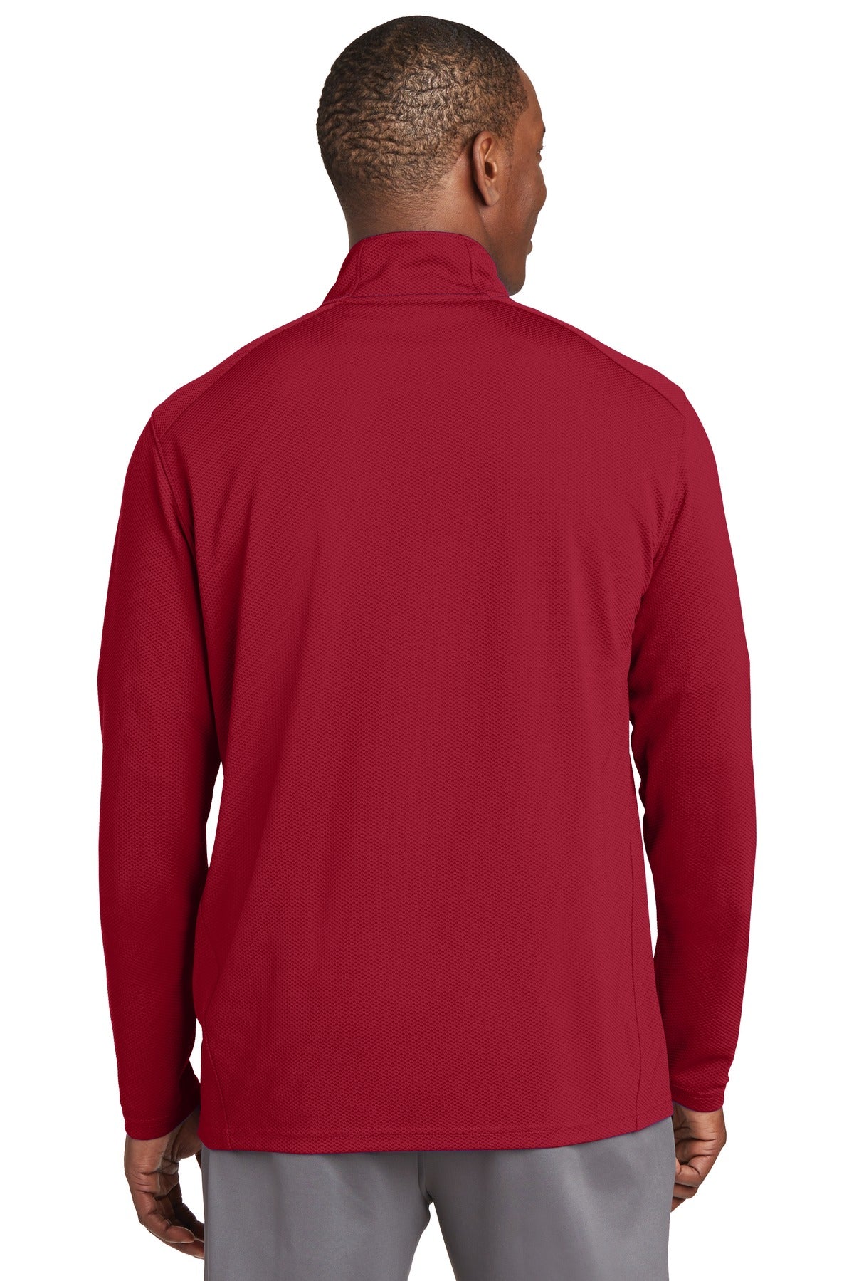 Sport-Tek Sport-Wick Textured 1/4-Zip Pullover. ST860