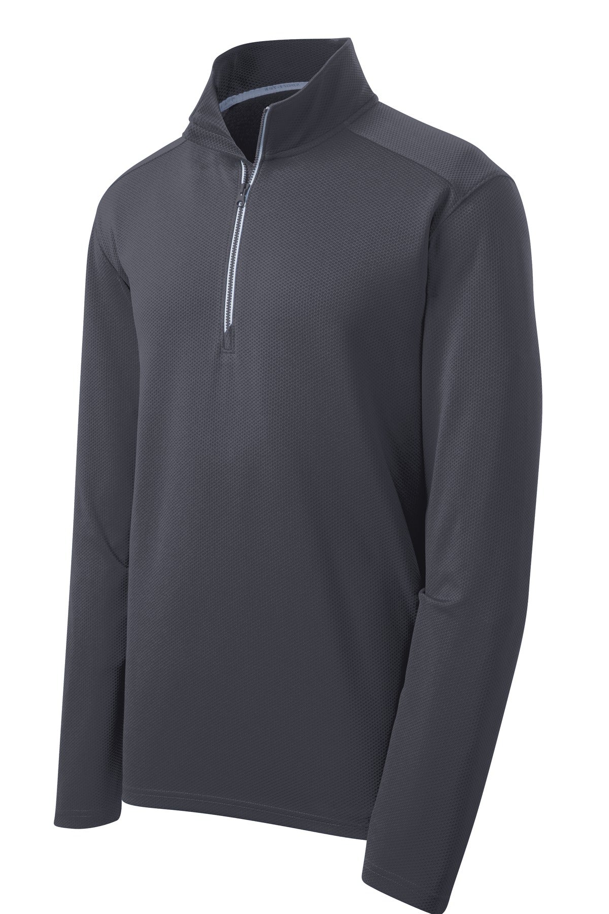 Sport-Tek Sport-Wick Textured 1/4-Zip Pullover. ST860
