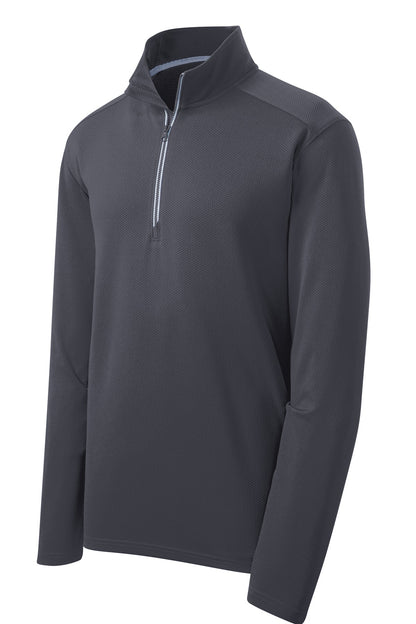 Sport-Tek Sport-Wick Textured 1/4-Zip Pullover. ST860