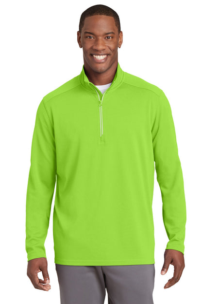 Sport-Tek Sport-Wick Textured 1/4-Zip Pullover. ST860