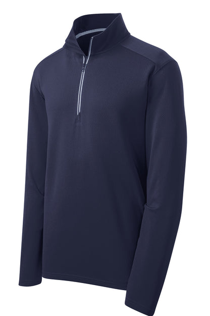 Sport-Tek Sport-Wick Textured 1/4-Zip Pullover. ST860