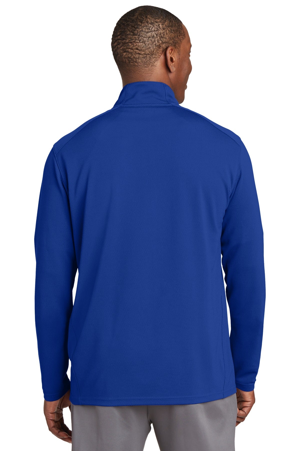 Sport-Tek Sport-Wick Textured 1/4-Zip Pullover. ST860