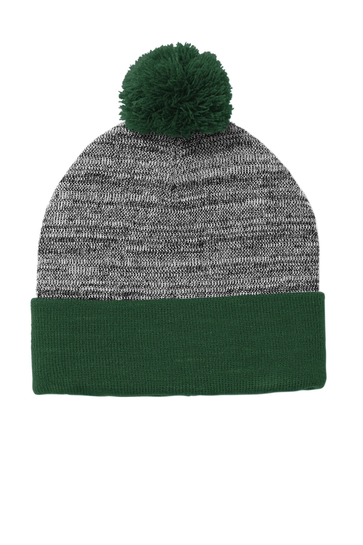 Sport-Tek Heather Pom Pom Beanie STC41