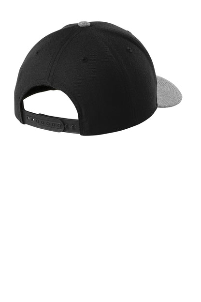 Sport-Tek Yupoong Curve Bill Snapback Cap. STC43