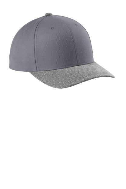 Sport-Tek Yupoong Curve Bill Snapback Cap. STC43