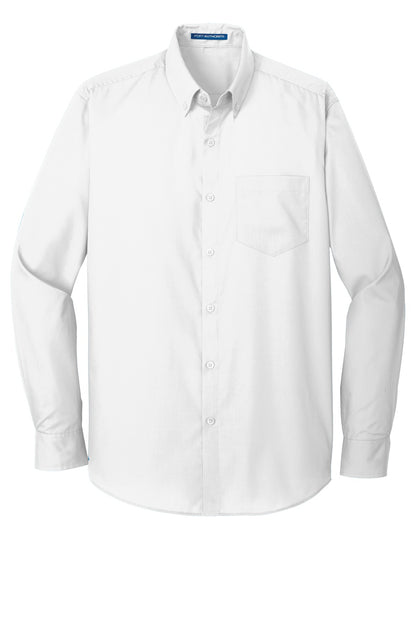 Port Authority Tall Long Sleeve Carefree Poplin Shirt. TW100