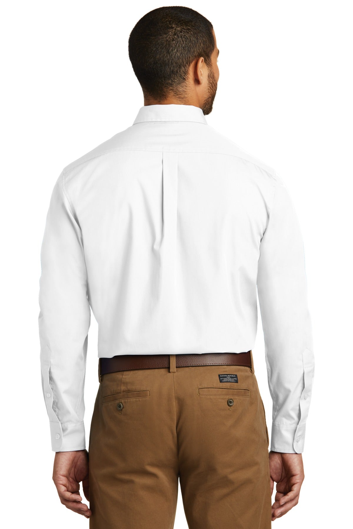Port Authority Tall Long Sleeve Carefree Poplin Shirt. TW100