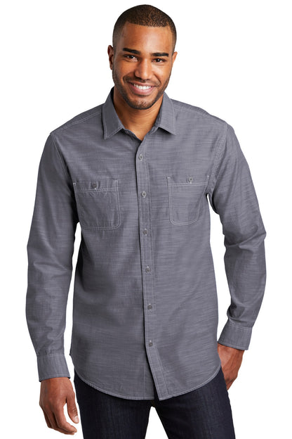 Port Authority Slub Chambray Shirt. W380