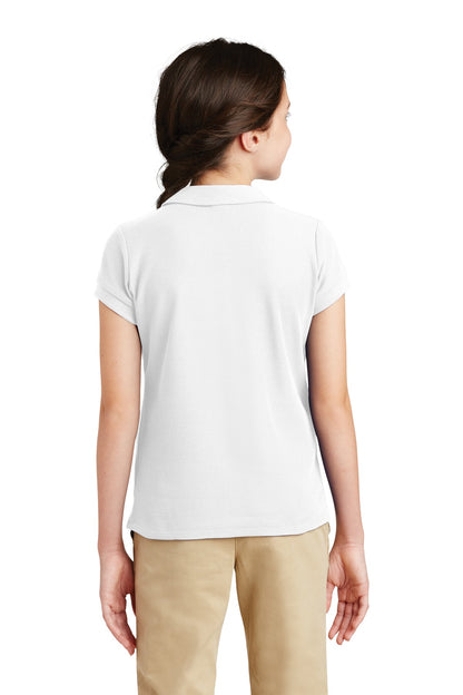 Port Authority Girls Silk Touch™ Peter Pan Collar Polo. YG503