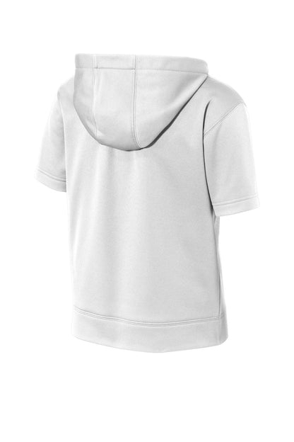 Sport-Tek Youth Sport-Wick Fleece Short Sleeve Hooded Pullover. YST251