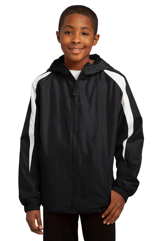 Sport-Tek Youth Fleece-Lined Colorblock Jacket. YST81